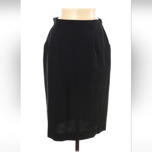 Jones New York Wool Skirt, Size 8, Black